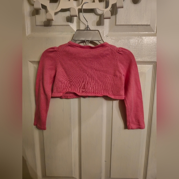 Girl's Janie and Jack Pink Half Cardigan Size 3 - Picture 2 of 3